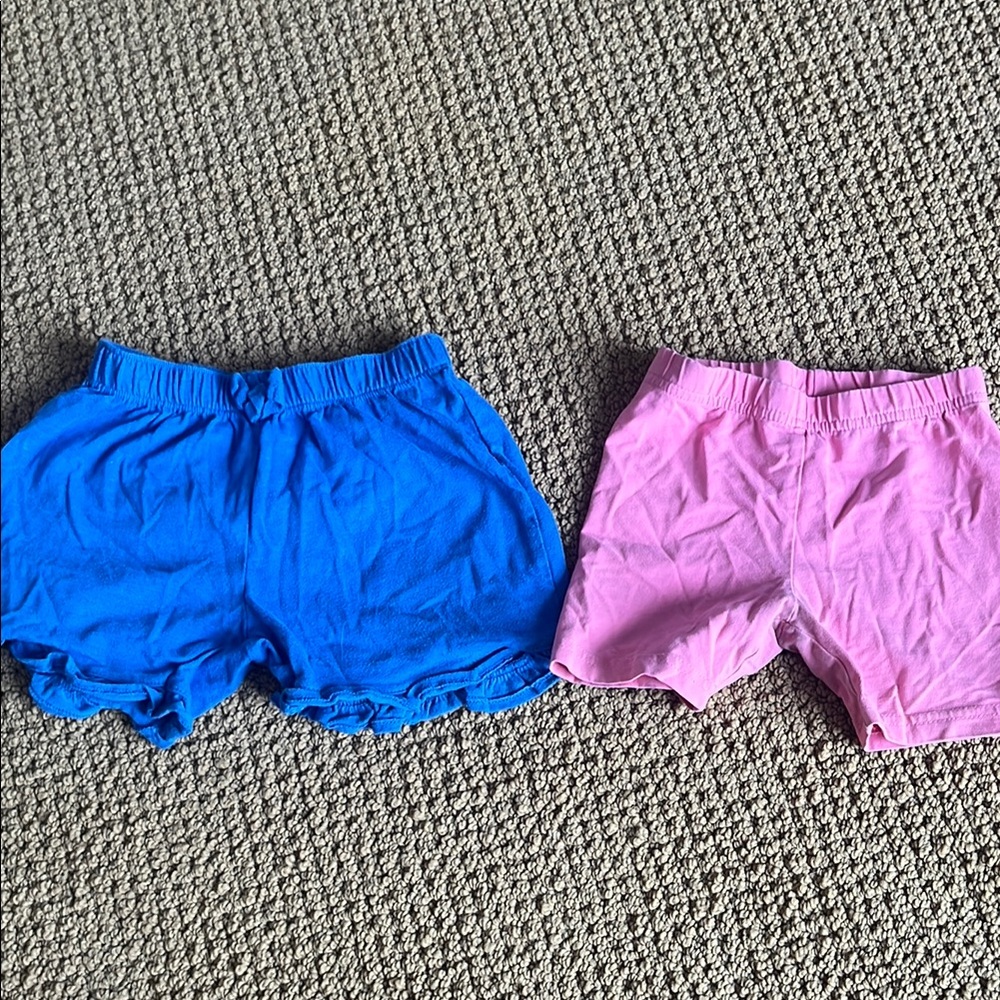 Kids Blue and Pink Shorts Set